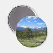 Rocky Mountain View Landschaft Magnet (Vorderseite/Rückseite)