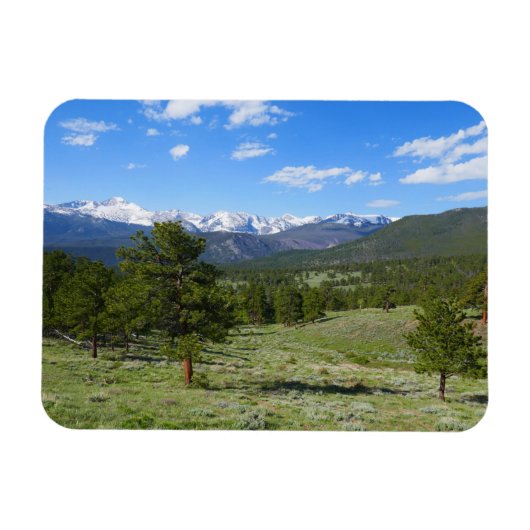 Rocky Mountain View Landschaft Magnet (Horizontal)