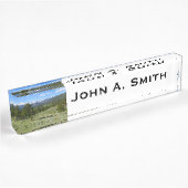 Rocky Mountain View Landschaft Namensplakette