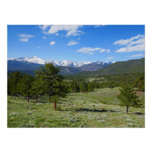 Rocky Mountain View Landschaft Poster