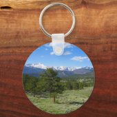 Rocky Mountain View Landschaft Schlüsselanhänger (Vorderseite)