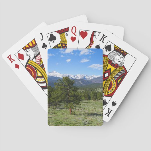 Rocky Mountain View Landschaft Spielkarten (Rückseite)