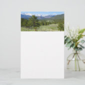 Rocky Mountain View Landschaftliche Landschaft Briefpapier (Stehend Vorderseite)