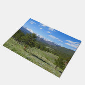 Rocky Mountain View Landschaftliche Landschaft Fußmatte (Schrägansicht)