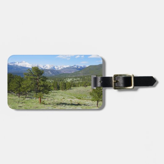 Rocky Mountain View Landschaftliche Landschaft Gepäckanhänger (Vorderseite horizontal)