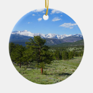 Rocky Mountain View Landschaftliche Landschaft Keramik Ornament