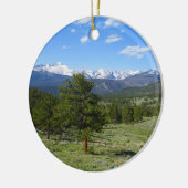 Rocky Mountain View Landschaftliche Landschaft Keramik Ornament (Links)