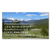 Rocky Mountain View Landschaftliche Landschaft Magnetische Visitenkarte (Vorderseite)