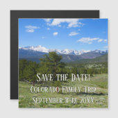 Rocky Mountain View Landschaftliche Landschaft Magnetkarte (Vorne/Hinten)