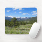 Rocky Mountain View Landschaftliche Landschaft Mousepad (Mit Mouse)