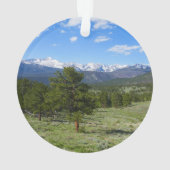 Rocky Mountain View Landschaftliche Landschaft Ornament (Rückseite)