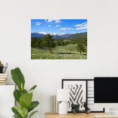 Rocky Mountain View Landschaftliche Landschaft Poster (Heimbüro)