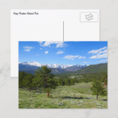 Rocky Mountain View Landschaftliche Landschaft Postkarte (Vorne/Hinten)