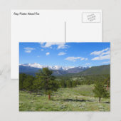Rocky Mountain View Landschaftliche Landschaft Postkarte (Vorne/Hinten)