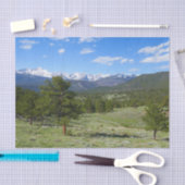 Rocky Mountain View Landschaftliche Landschaft Seidenpapier (Handwerk)