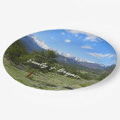 Rocky Mountain View Pappteller (Schrägansicht)