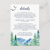 Rocky Mountain Wedding Details - Eintrittskarte Begleitkarte (Vorderseite)