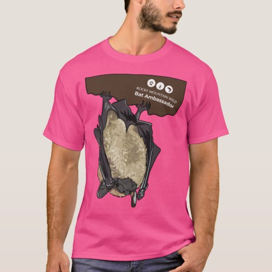 Rocky Mountain Wild Bat-Botschafter Oversized T-Shirt (Vorderseite)