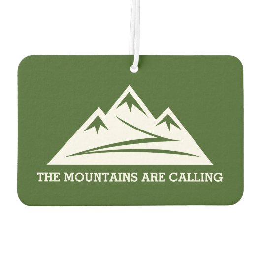 Rocky Mountain Zitat Auto Lufterfrischer (Rückseite)