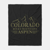 Rocky Mountains Aspen Colorado Fleecedecke (Vorderseite)
