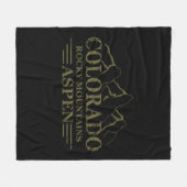 Rocky Mountains Aspen Colorado Fleecedecke (Vorderseite (Horizontal))