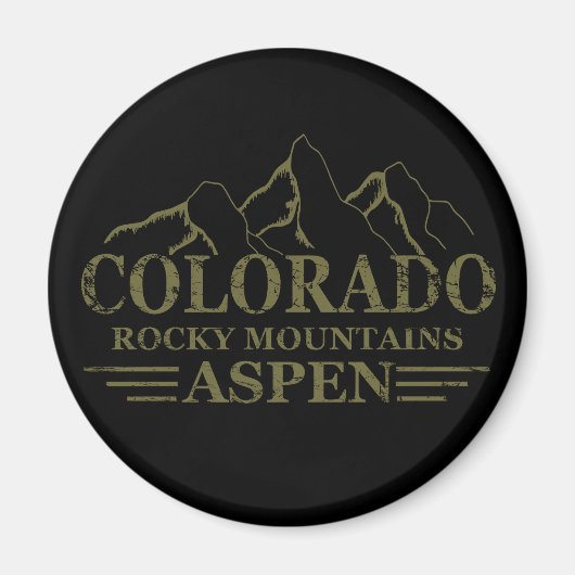 Rocky Mountains Aspen Colorado Magnet (Vorne)
