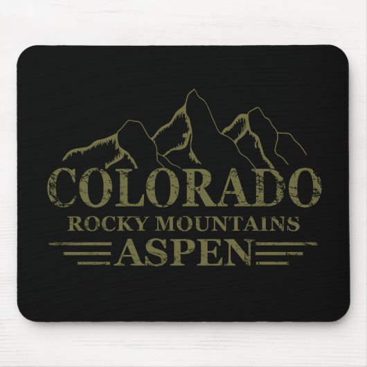Rocky Mountains Aspen Colorado Mousepad (Vorne)