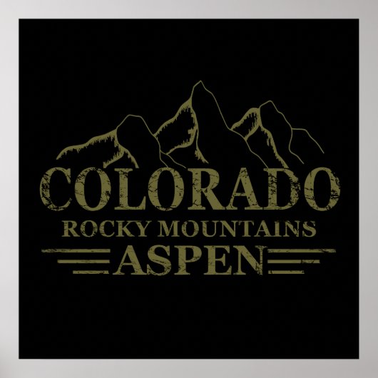 Rocky Mountains Aspen Colorado Poster (Vorne)