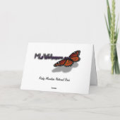 Rocky Mountains Blick im Frühherbst Karte (Rückseite)