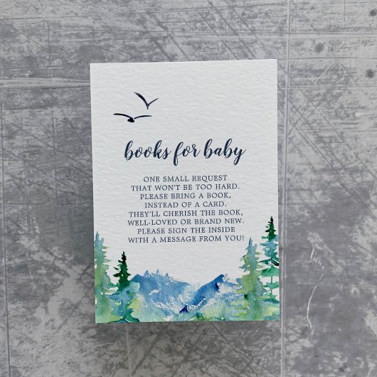 Rocky Mountains Books für Baby Enclosure Card Begleitkarte