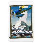 Rocky Mountains by Air! Magnet (Vertikal)