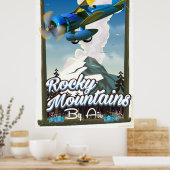 Rocky Mountains by Air! Poster (Küche)