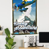 Rocky Mountains by Air! Poster (Heimbüro)
