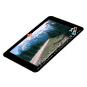 Rocky Mountains Canada 3D Red Cyan Anaglyph Foto Magnet (Linke Seite)