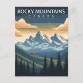 Rocky Mountains Canada Travel Alberta & BC Peak Postkarte (Vorderseite)