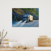 Rocky Mountains Cargo Truck Highway Poster (Küche)