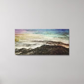 Rocky Mountains Chains Aurora Landschaft Leinwanddruck (Vorderseite)