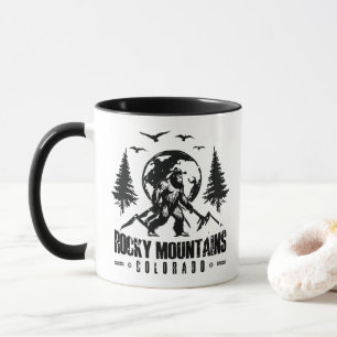 Rocky Mountains Colorado Bigfoot Vintages Wandern Tasse