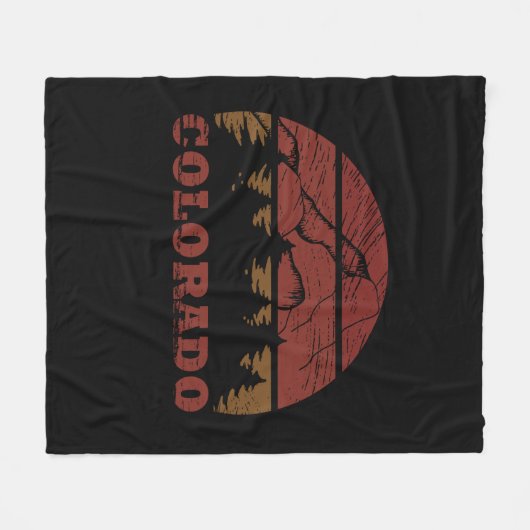 Rocky Mountains Colorado Fleecedecke (Vorderseite (Horizontal))