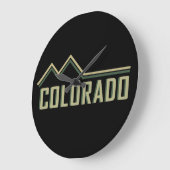 Rocky Mountains Colorado Große Wanduhr (Winkel)