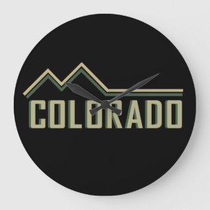 Rocky Mountains Colorado Große Wanduhr