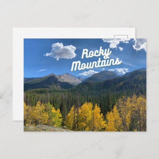 Rocky Mountains Colorado Postcard Postkarte (Vorne/Hinten)
