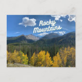 Rocky Mountains Colorado Postcard Postkarte (Vorderseite)