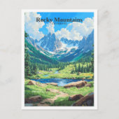 Rocky Mountains Colorado Postkarte (Vorderseite)