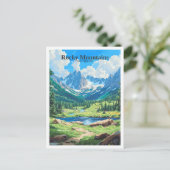 Rocky Mountains Colorado Postkarte (Stehend Vorderseite)