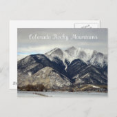 Rocky Mountains, Colorado Postkarte (Vorne/Hinten)
