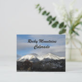 Rocky Mountains, Colorado Postkarte (Stehend Vorderseite)