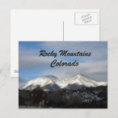 Rocky Mountains, Colorado Postkarte (Vorne/Hinten)