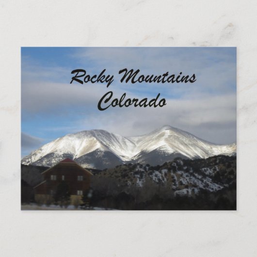 Rocky Mountains, Colorado Postkarte (Vorderseite)