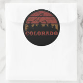 Rocky Mountains Colorado Runder Aufkleber (Tasche)